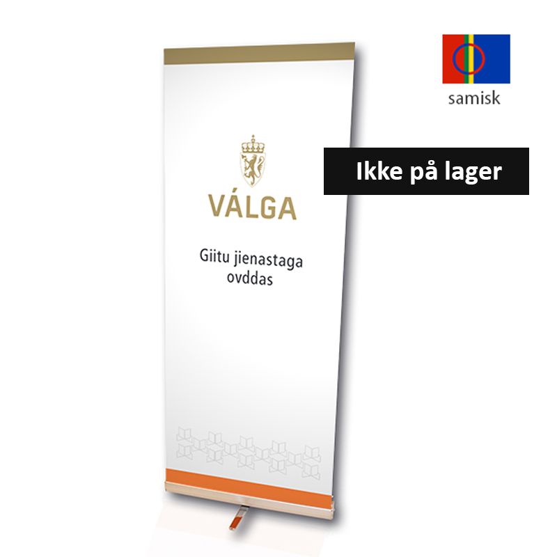Hovedbilde Roll-up: Giitu jienastaga ovddas