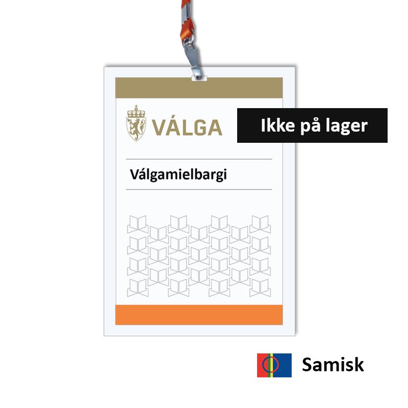 Hovedbilde Válgamielbargi - funksjonærkort