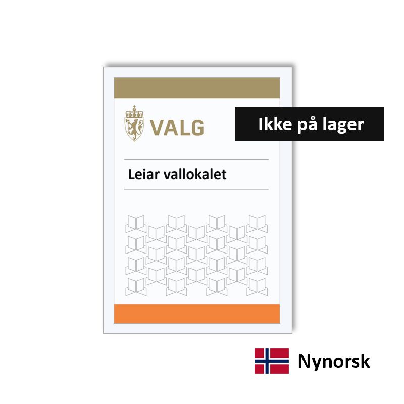 Hovedbilde Leiar vallokalet - funksjonærkort 